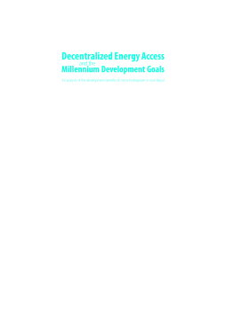 Delivering Energy for Development Delivering Energy for Development