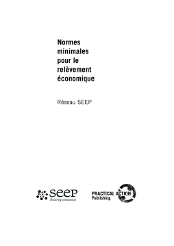 Normes minimales pour le relèvement économique Normes minimales pour le relèvement économique
