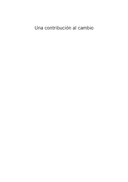 Una contribución al cambio Una contribución al cambio