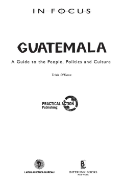 Guatemala In Focus Guatemala In Focus
