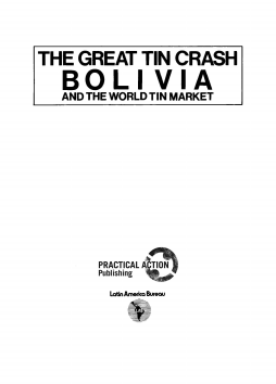 The Great Tin Crash The Great Tin Crash