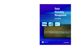 Retail Marketing Management Retail Marketing Management