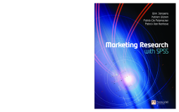 Marketing Research with SPSS Marketing Research with SPSS