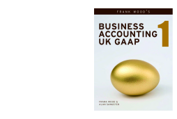 Business Accounting UK GAAP Volume 1 Business Accounting UK GAAP Volume 1