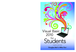 Visual Basic 2010 for Students eBook Visual Basic 2010 for Students eBook