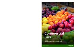 Commercial Law Commercial Law