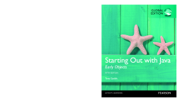 Starting Out with Java: Early Objects, Global Edition Starting Out with Java: Early Objects, Global Edition