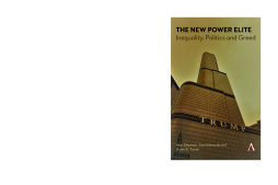 The New Power Elite The New Power Elite