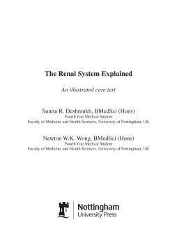 The Renal System Explained - An Illustrated Core Text