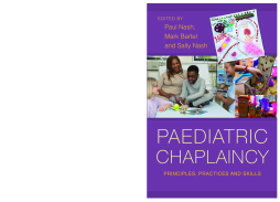 Paediatric Chaplaincy Paediatric Chaplaincy