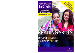 English Language and Literature Reading Skills Revision and Exam Practice: York Notes for GCSE (9-1) English Language and Literature Reading Skills Revision and Exam Practice: York Notes for GCSE (9-1)