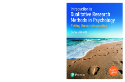 Introduction to Qualitative Research Methods in Psychology Introduction to Qualitative Research Methods in Psychology