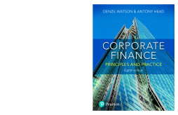 Corporate Finance Corporate Finance