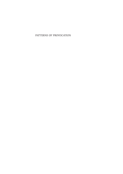 Patterns of Provocation Patterns of Provocation