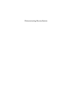 Demonstrating Reconciliation Demonstrating Reconciliation