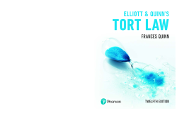 Elliott & Quinn's Tort Law Elliott & Quinn's Tort Law