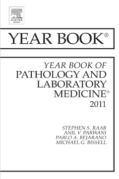 Year Book of Pathology and Laboratory Medicine 2011 - E-Book Year Book of Pathology and Laboratory Medicine 2011 - E-Book