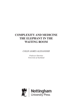 Complexity and Medicine Complexity and Medicine
