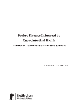 Poultry Diseases Influenced by Gastrointestinal Health Poultry Diseases Influenced by Gastrointestinal Health