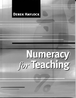 Numeracy for Teaching Numeracy for Teaching