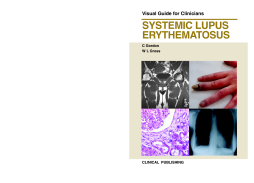 Systemic Lupus Erythematosus: Visual Guide for Clinicians Systemic Lupus Erythematosus: Visual Guide for Clinicians