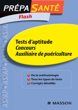 Flash Tests d'aptitude Concours Auxiliaire de puériculture Flash Tests d'aptitude Concours Auxiliaire de puériculture