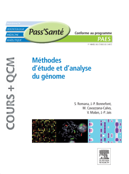 Méthodes d’étude et d’analyse du génome (Cours + QCM)