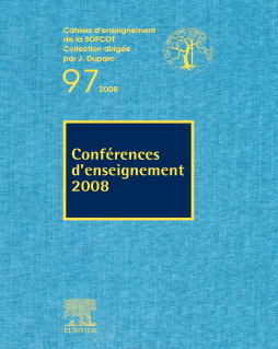 Conférences d'enseignement 2008 (n°97) Conférences d'enseignement 2008 (n°97)
