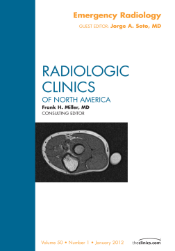 Emergency Radiology, An Issue of Radiologic Clinics of North America - E-Book Emergency Radiology, An Issue of Radiologic Clinics of North America - E-Book