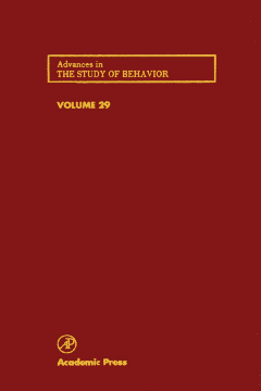 Advances in the Study of Behavior Advances in the Study of Behavior