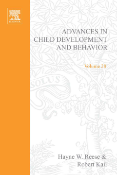 Advances in Child Development and Behavior Advances in Child Development and Behavior
