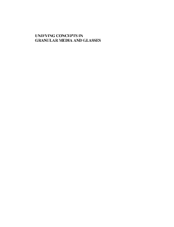 Unifying Concepts in Granular Media and Glasses Unifying Concepts in Granular Media and Glasses