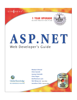 ASP.Net Web Developer's Guide ASP.Net Web Developer's Guide