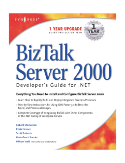 Biz Talk Server 2000 Developer's Guide