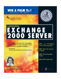 configuring exchange server 2000 configuring exchange server 2000