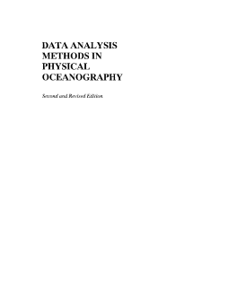 Data Analysis Methods in Physical Oceanography Data Analysis Methods in Physical Oceanography
