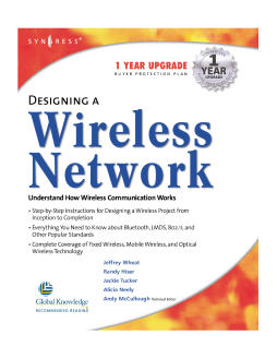 Designing A Wireless Network Designing A Wireless Network