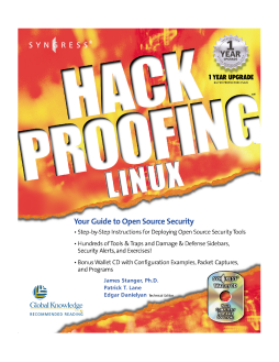 Hack Proofing Linux Hack Proofing Linux