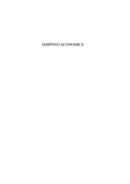 Shipping Economics Shipping Economics