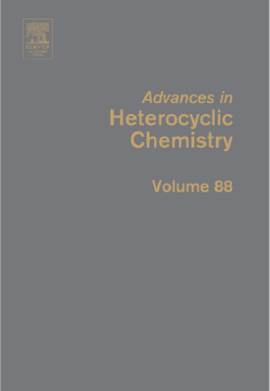 Advances in Heterocyclic Chemistry Advances in Heterocyclic Chemistry