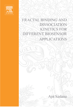 Fractal Binding and Dissociation Kinetics for Different Biosensor Applications Fractal Binding and Dissociation Kinetics for Different Biosensor Applications