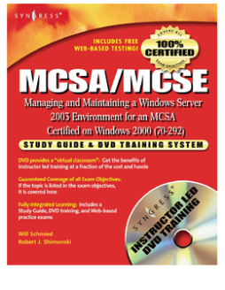MCSA/MCSE Managing and Maintaining a Windows Server 2003 Environment for an MCSA Certified on Windows 2000 (Exam 70-292) MCSA/MCSE Managing and Maintaining a Windows Server 2003 Environment for an MCSA Certified on Windows 2000 (Exam 70-292)