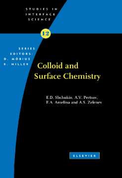 Colloid and Surface Chemistry Colloid and Surface Chemistry