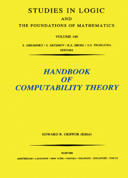 Handbook of Computability Theory Handbook of Computability Theory