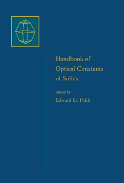 Handbook of Optical Constants of Solids Handbook of Optical Constants of Solids