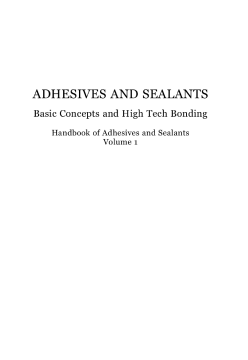 Handbook of Adhesives and Sealants Handbook of Adhesives and Sealants