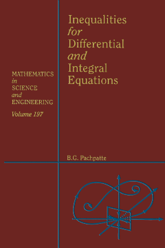 Inequalities for Differential and Integral Equations Inequalities for Differential and Integral Equations