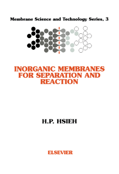 Inorganic Membranes for Separation and Reaction Inorganic Membranes for Separation and Reaction