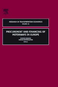 Procurement and Financing of Motorways in Europe