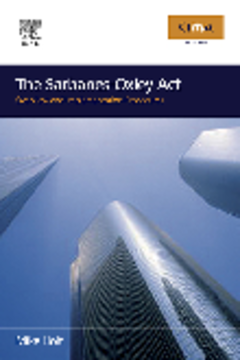 The Sarbanes-Oxley Act